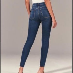 A&F High Rise Super Skinny Ankle Jeans
